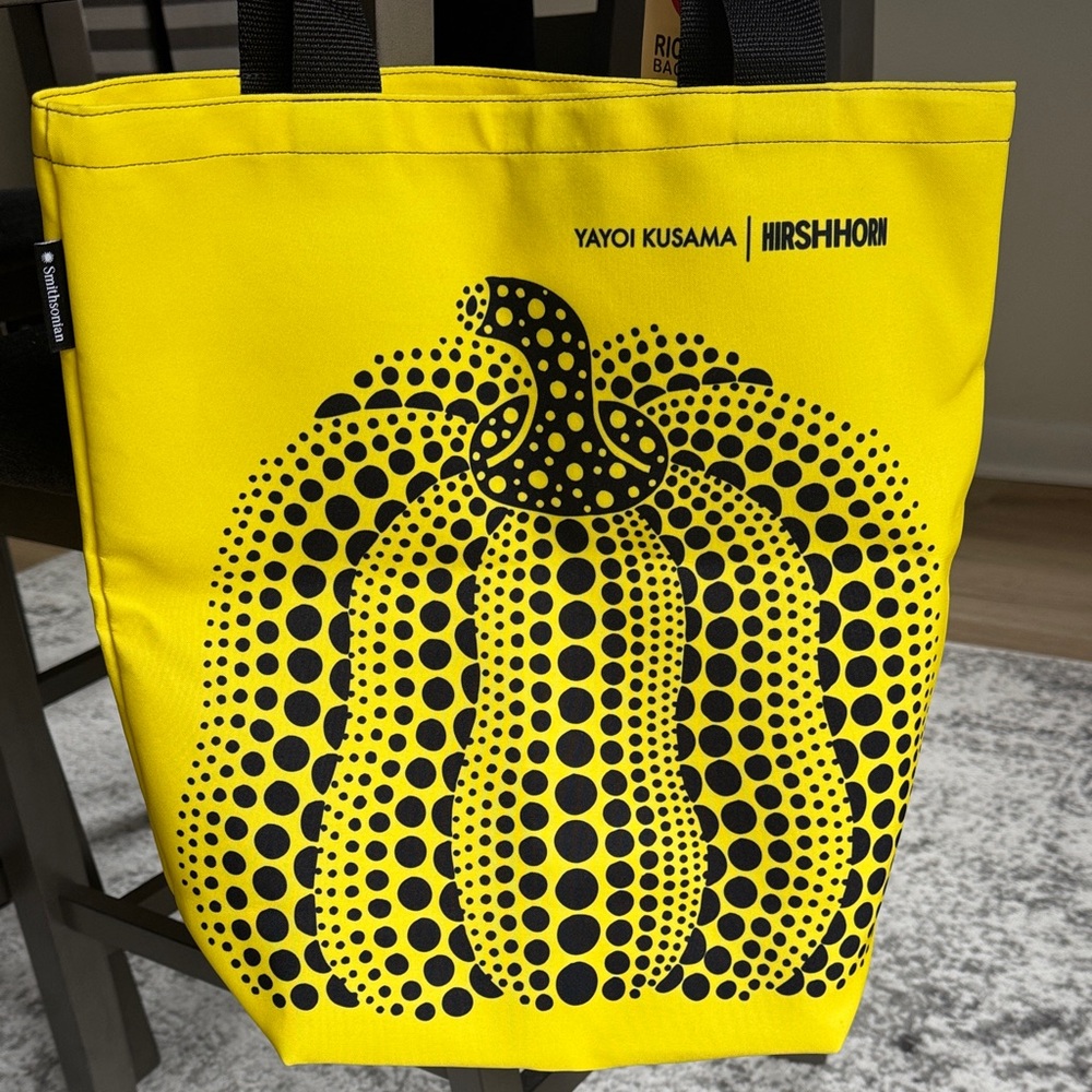 Yayoi Kusama Yellow Pumpkin Tote Bag